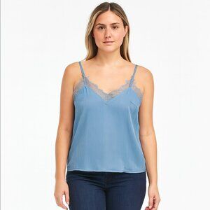 H&M Light Blue Cami with Lace Detail